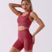 Short Sport Taille Haute Sans Couture | Yogaova