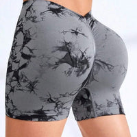 Short Sport Taille V Push Up - Tie Dye | Yogaova