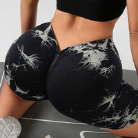 Short Sport Taille V Push Up - Tie Dye | Yogaova