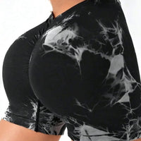 Short Sport Taille V Push Up - Tie Dye | Yogaova
