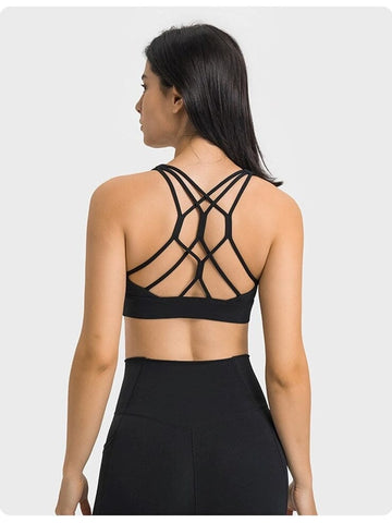 Soutien-Gorge Bretelles Fines Croisées | Yogaova