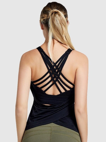 T-Shirt Sport avec Soutien-Gorge Intégré | Yogaova