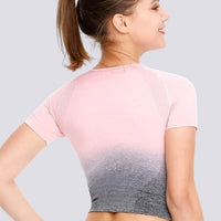 T-Shirt Sport Dégradé Manches Courtes | Yogaova
