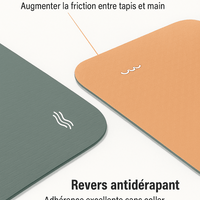 tapis de yoga antidérapant bleu