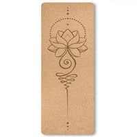 Tapis de Yoga en Liège Naturel Personnalisable 5mm
