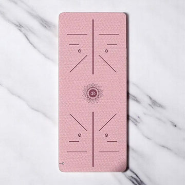 tapis de yoga rose