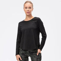 Tee-shirt Yoga Femme Manches Longues