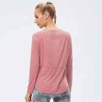 Tee-shirt Yoga Femme Manches Longues