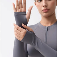 Veste Sport Manches Longues Moulante | Yogaova