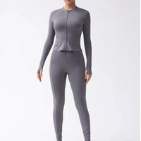 Veste Sport Manches Longues Moulante | Yogaova