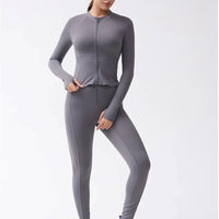 Veste Sport Manches Longues Moulante | Yogaova