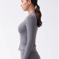 Veste Sport Manches Longues Moulante | Yogaova