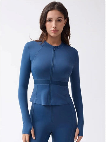 Veste Sport Manches Longues Moulante | Yogaova