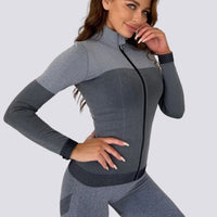 Veste Sport Running Fermeture Éclair | Yogaova