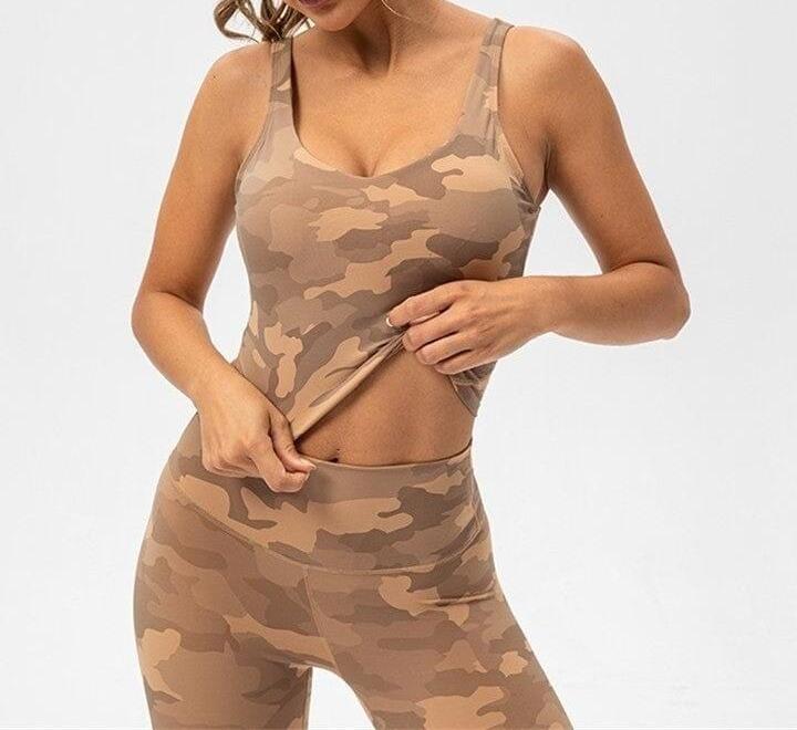 Brassière Sport Camouflage  | Yogaova