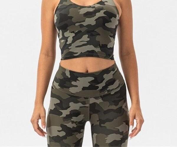 Brassière Sport Camouflage  | Yogaova