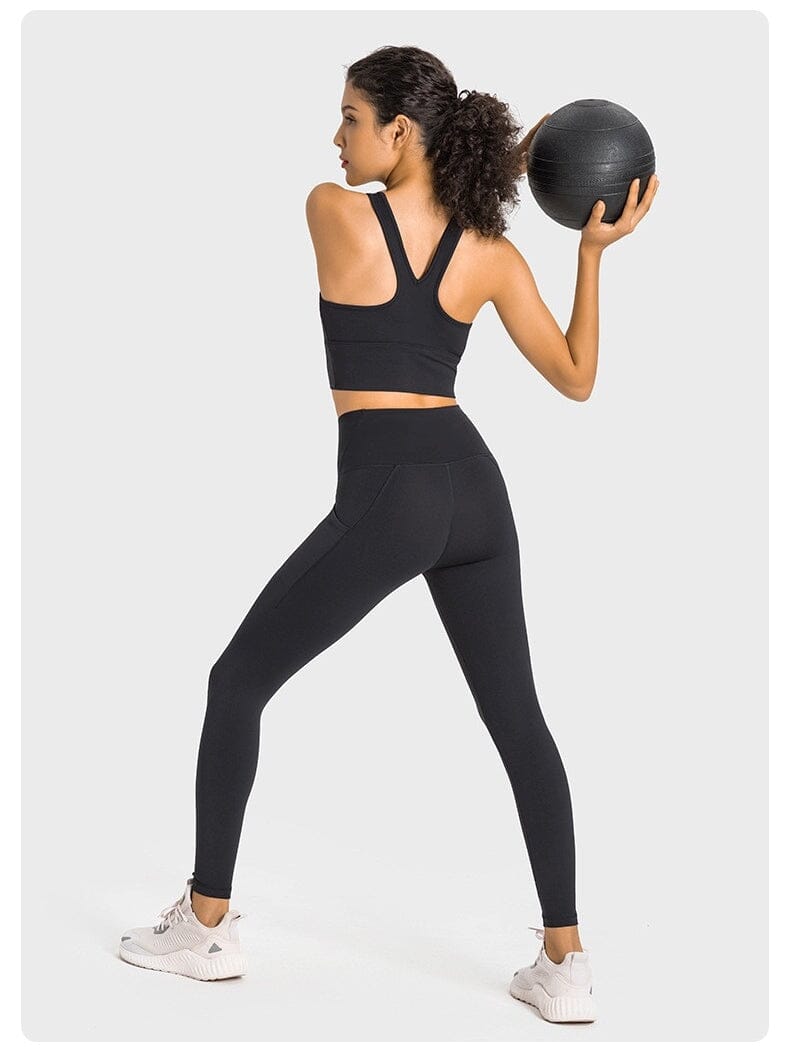 Brassière Sport Dos Nageur Push Up | Yogaova