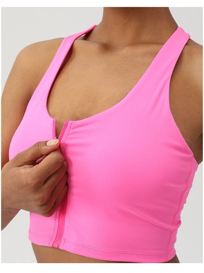 Brassière Sport Fermeture Devant | Yogaova