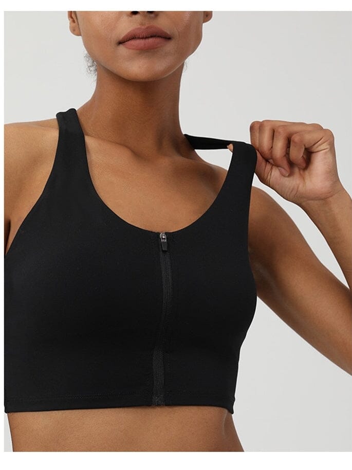 Brassière Sport Fermeture Devant | Yogaova