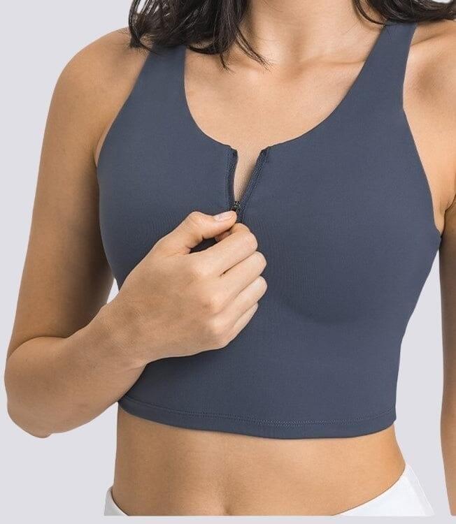 Brassière Sport Fermeture Éclair  | Yogaova