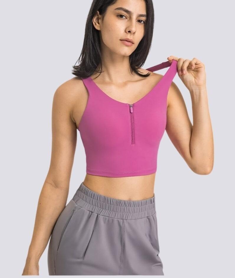 Brassière Sport Fermeture Éclair  | Yogaova