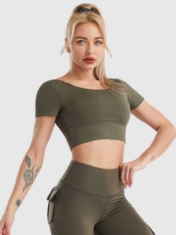 Brassière Sport Manches Courtes | Yogaova