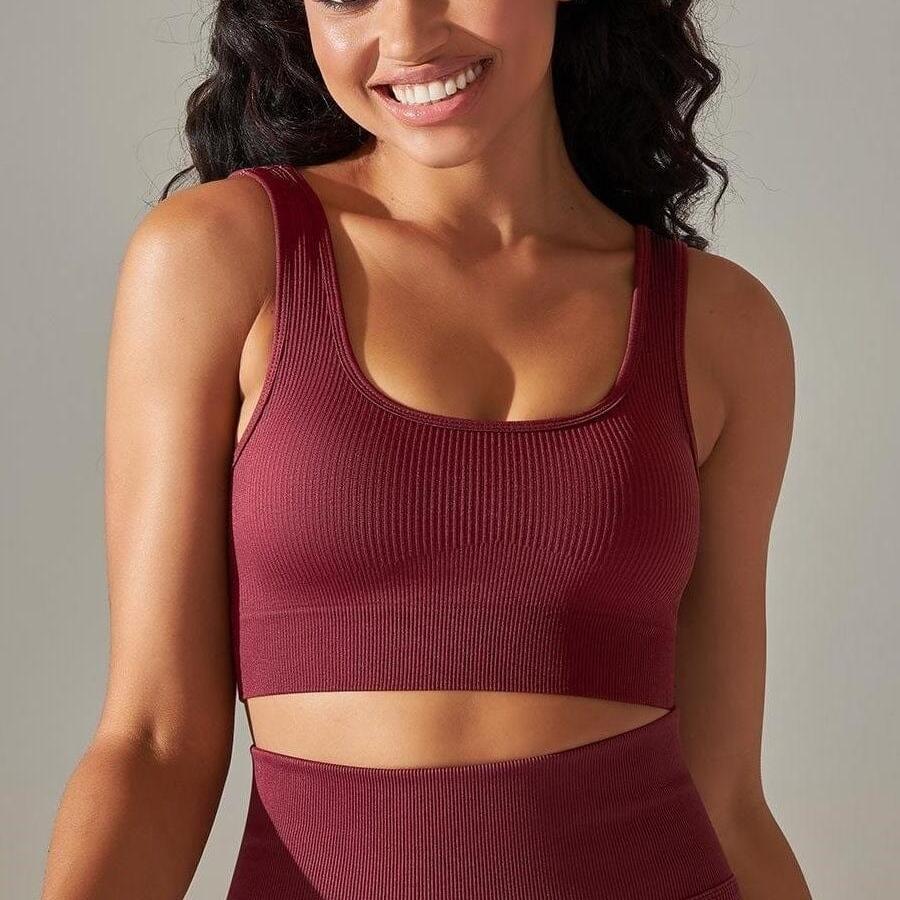 Brassière Sport Plissée  | Yogaova