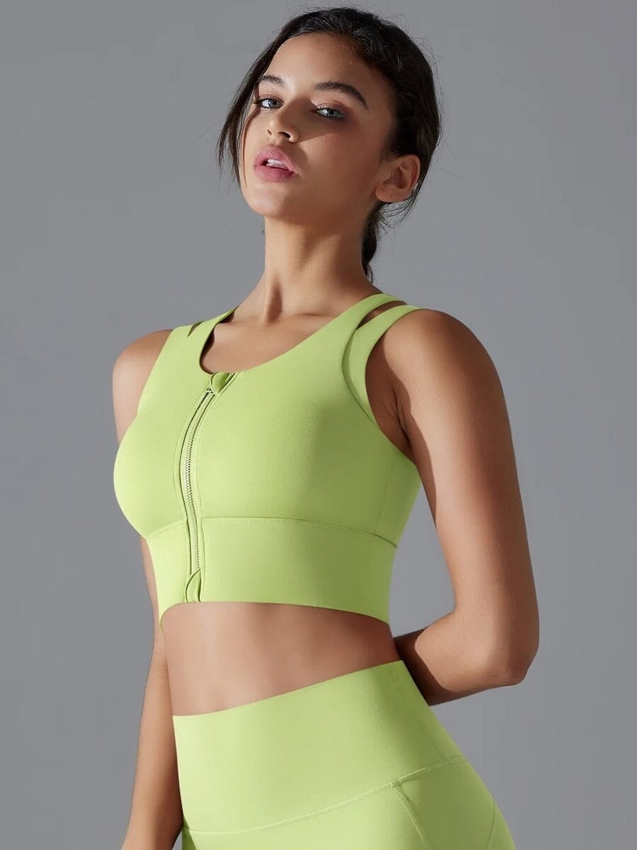 Brassière Sport Zippée Maintien Fort - Suprem | Yogaova