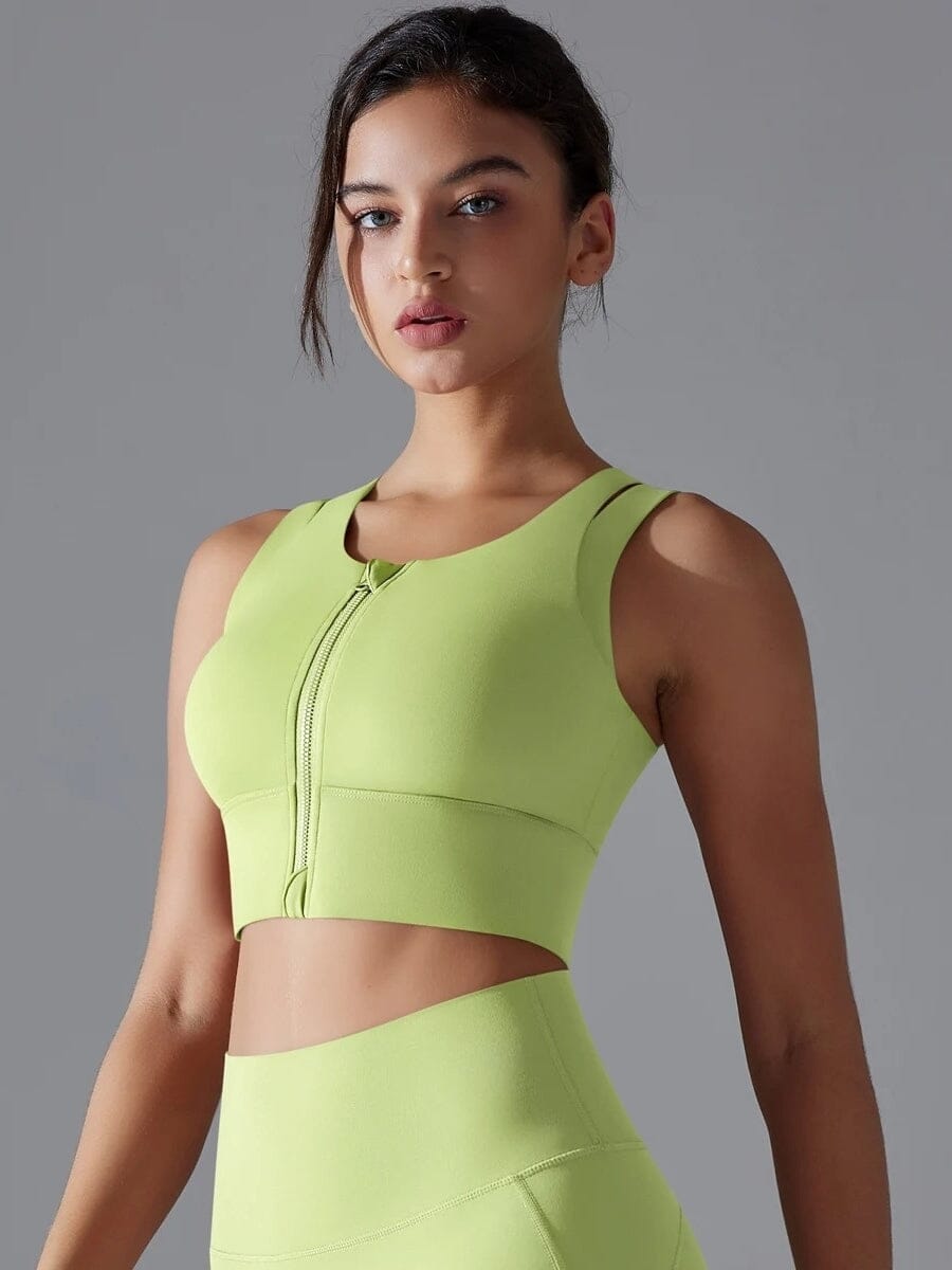 Brassière Sport Zippée Maintien Fort - Suprem | Yogaova
