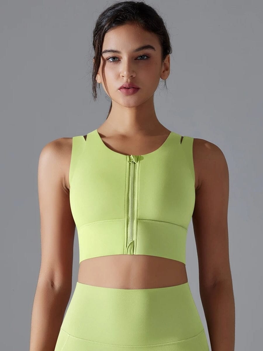 Brassière Sport Zippée Maintien Fort - Suprem | Yogaova