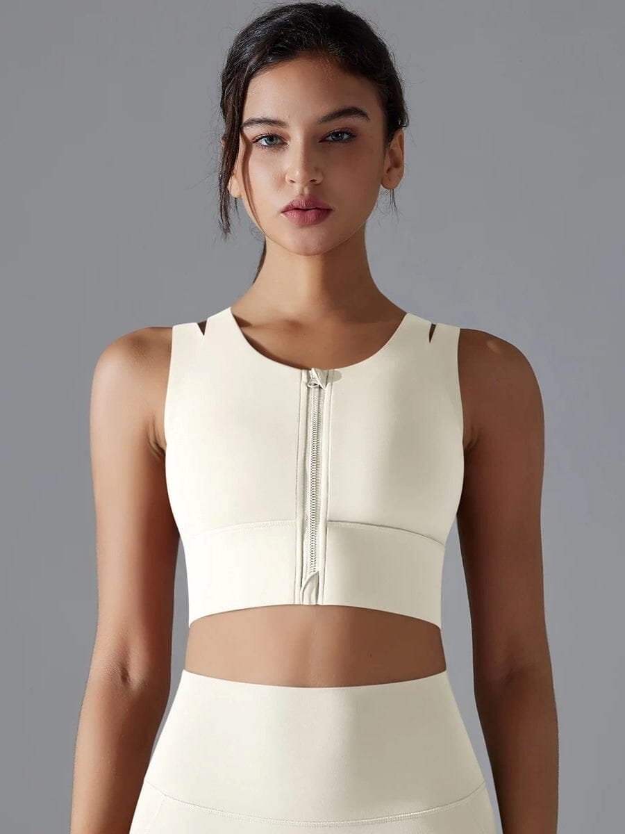 Brassière Sport Zippée Maintien Fort - Suprem | Yogaova