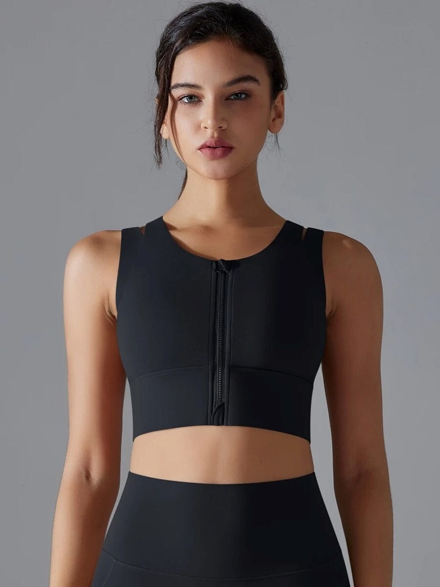 Brassière Sport Zippée Maintien Fort - Suprem | Yogaova