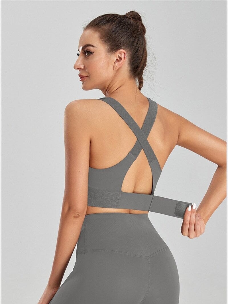 Brassière Sport Zippée Réglable | Yogaova