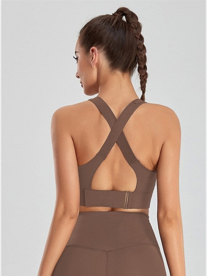 Brassière Sport Zippée Réglable | Yogaova