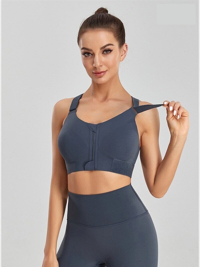 Brassière Sport Zippée Réglable | Yogaova