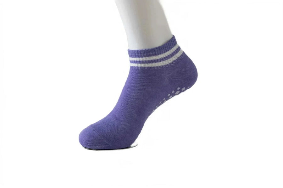 Chaussettes de Yoga Bicolores à Rayures