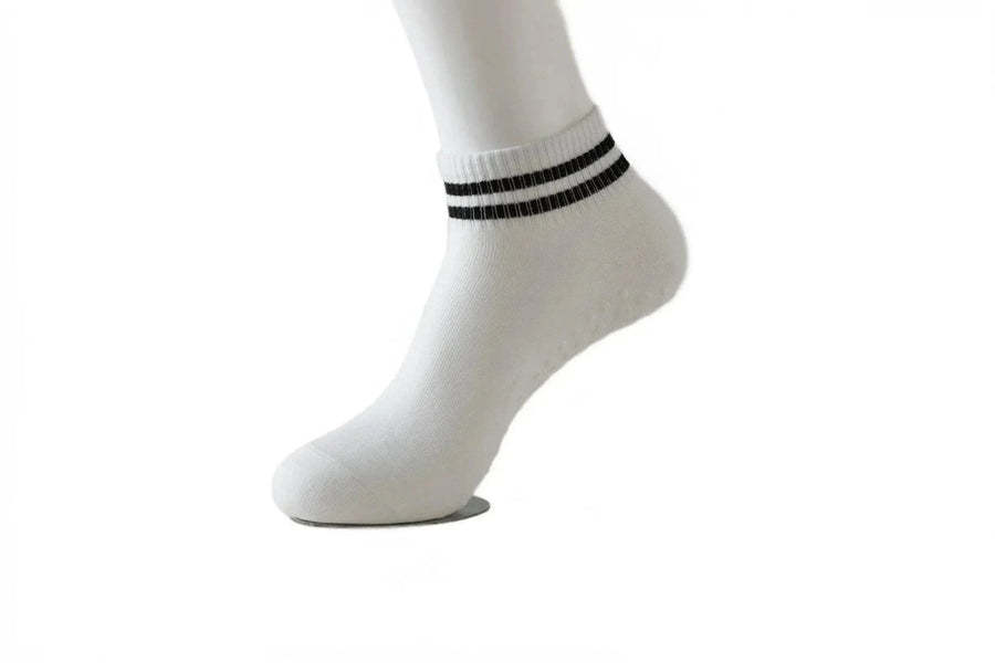 Chaussettes de Yoga Bicolores à Rayures