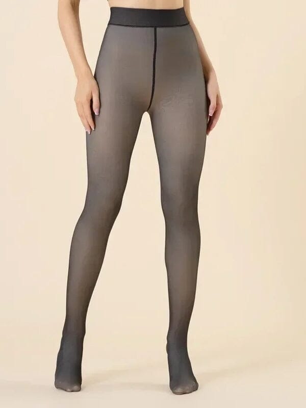 Collant Polaire Transparent | Yogaova