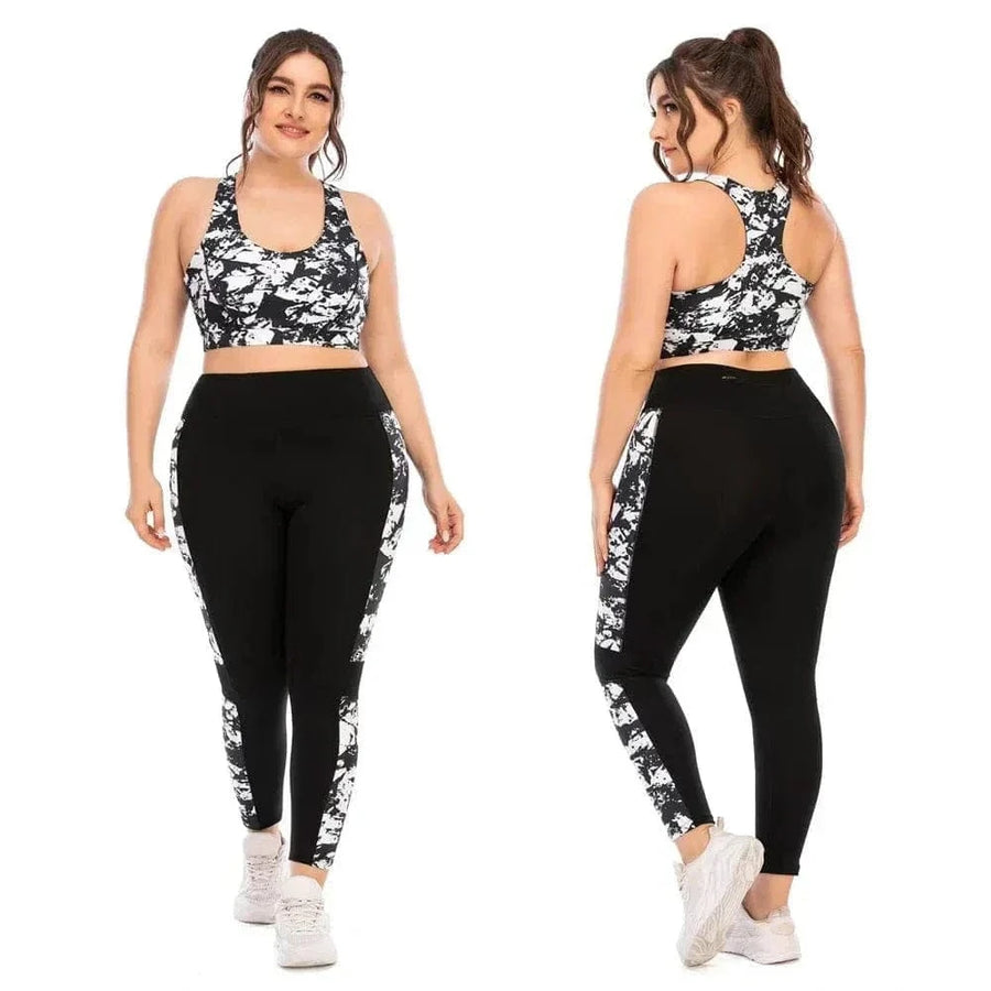 Combinaison de Yoga Grande Taille à Motifs