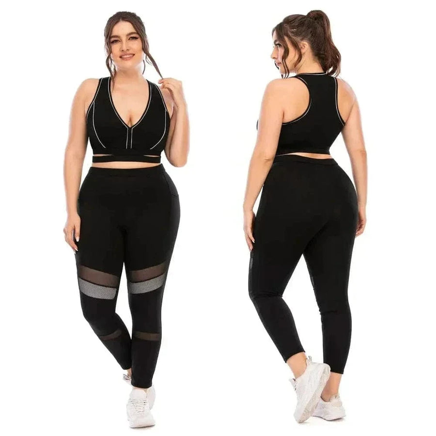 Combinaison de Yoga Grande Taille à Motifs