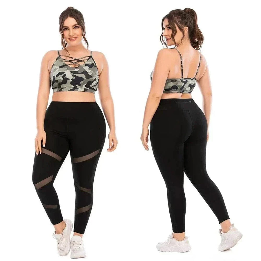 Combinaison de Yoga Grande Taille à Motifs