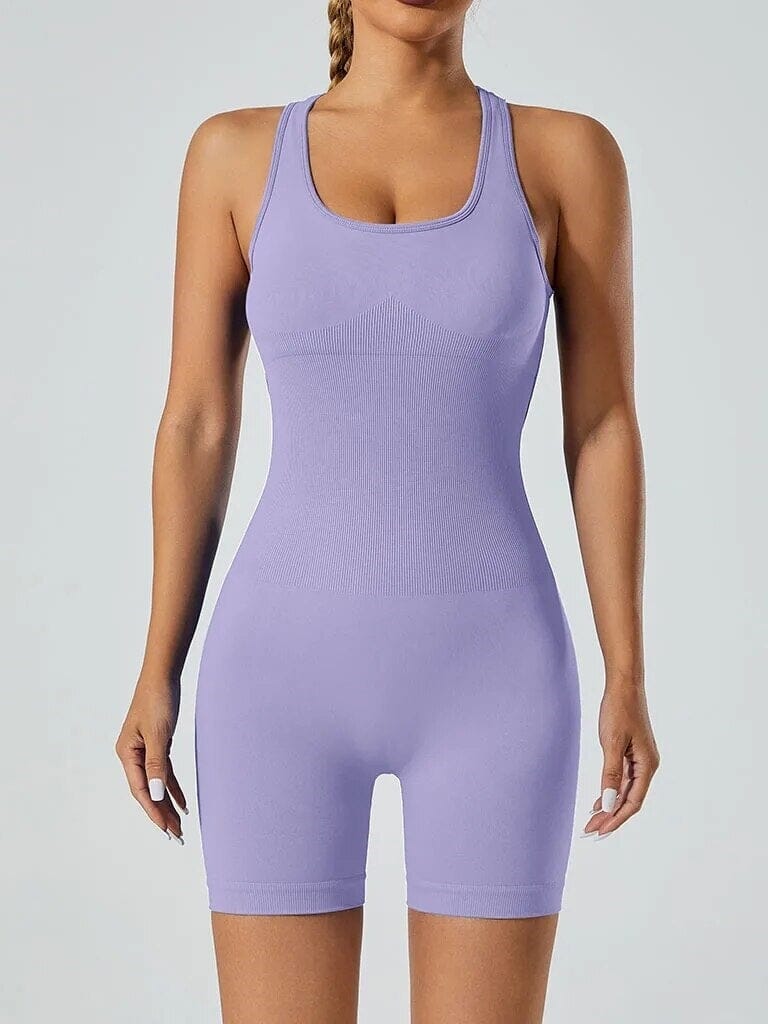 Combinaison Short Dos Nu Sport | Yogaova