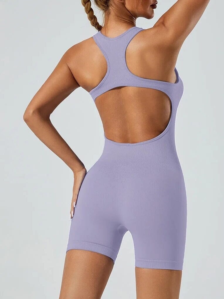 Combinaison Short Dos Nu Sport | Yogaova