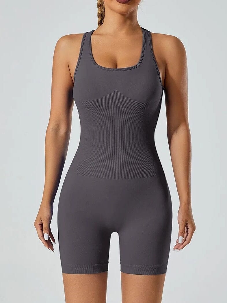 Combinaison Short Dos Nu Sport | Yogaova