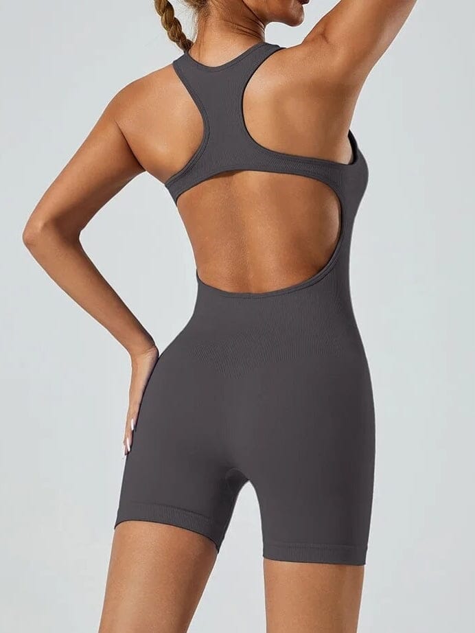 Combinaison Short Dos Nu Sport | Yogaova