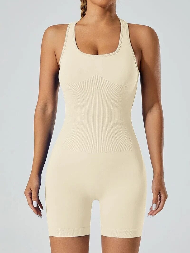 Combinaison Short Dos Nu Sport | Yogaova