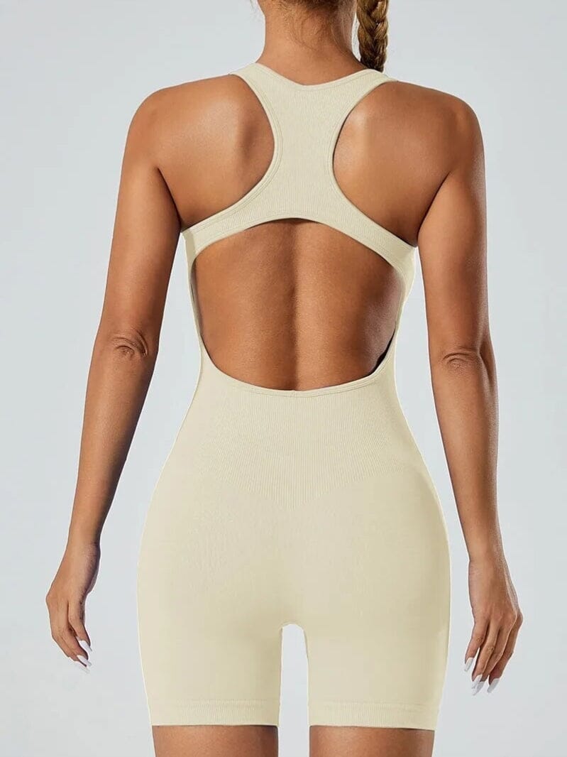 Combinaison Short Dos Nu Sport | Yogaova