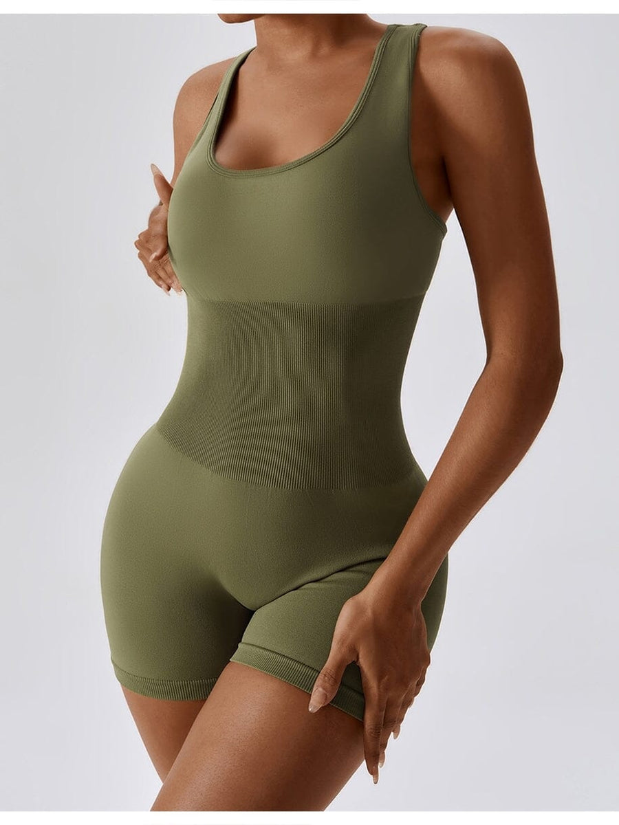 Combinaison Short Moulante Sport | Yogaova