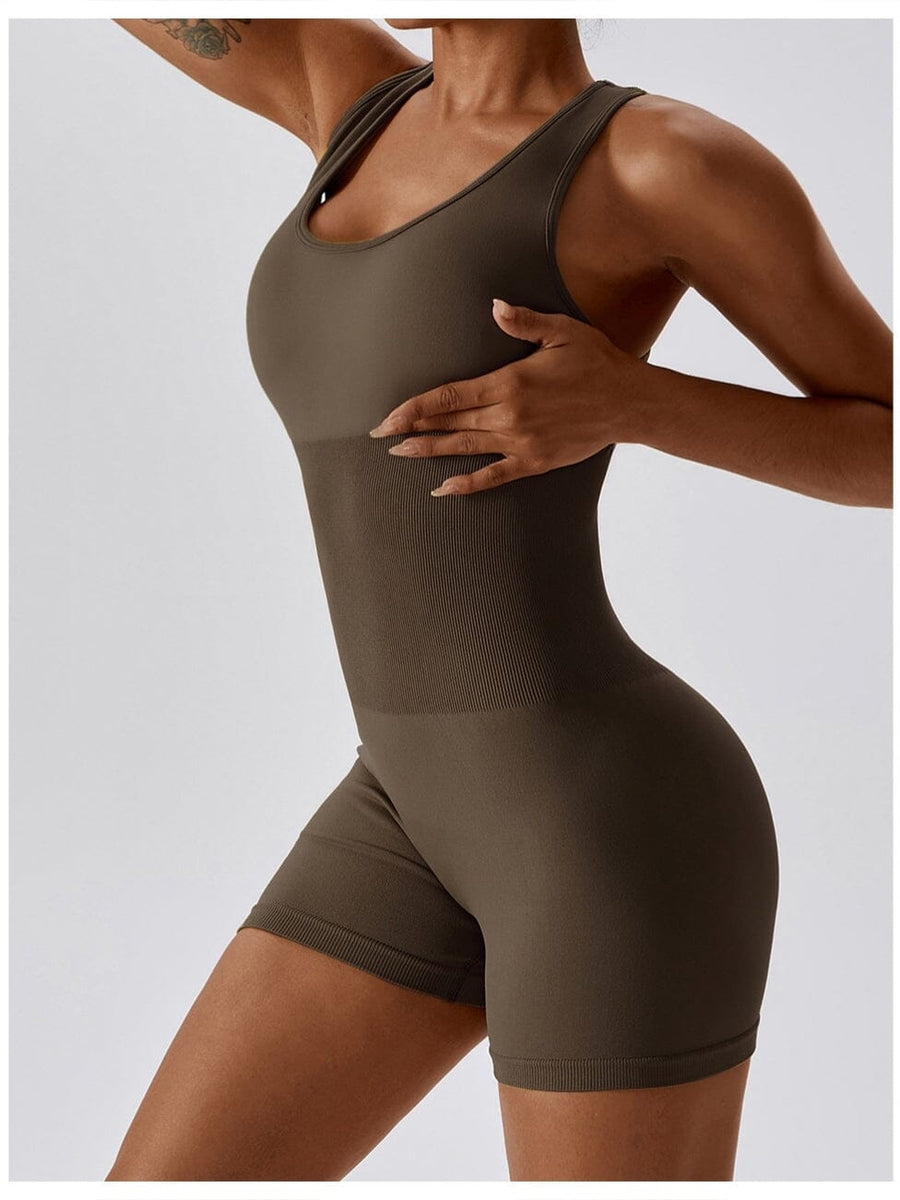 Combinaison Short Moulante Sport | Yogaova