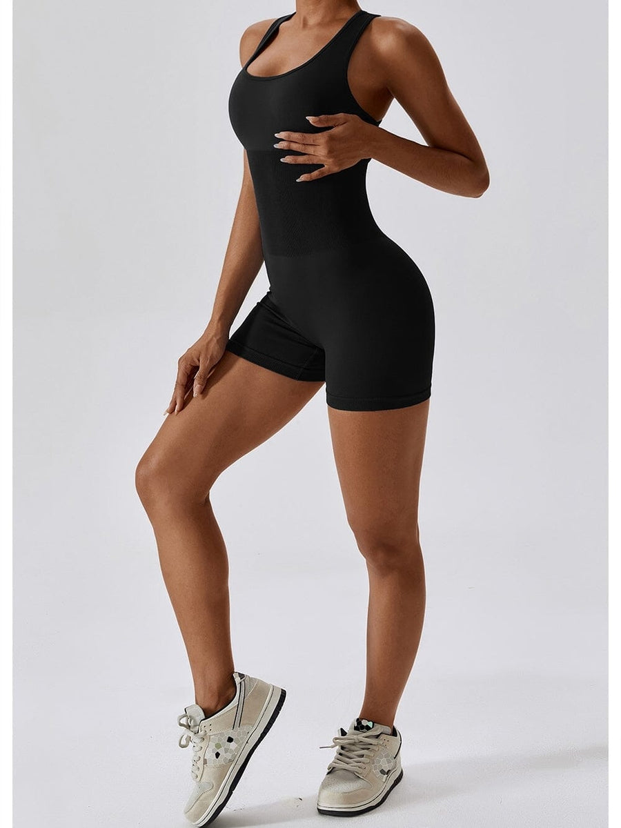Combinaison Short Moulante Sport | Yogaova